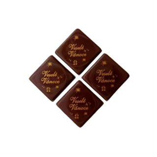 Čokoládová dekorace Veselé Vánoce 20 ks